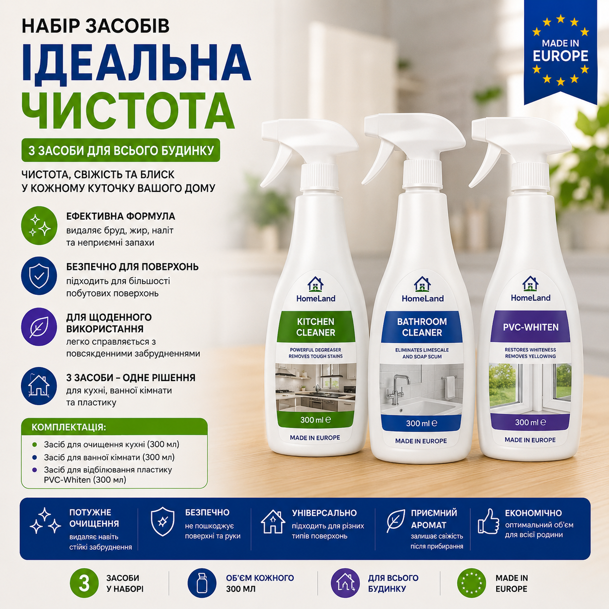 Набор "Ідеальна Чистота" (3 засоби)